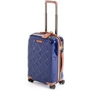 スーツケース 2層式ダブルファスナー 旅行目安:1泊~2泊 35L ネイビーブルー 3-9902-55-030