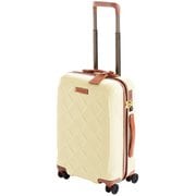 スーツケース 2層式ダブルファスナー 旅行目安:1泊~2泊 35L ミルク 3-9902-55-170