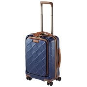 スーツケース フロントオープン 旅行目安:1泊~2泊 33L ネイビーブルー 3-9932-55-030