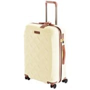 スーツケース 2層式ダブルファスナー 旅行目安:3泊~6泊 65L ミルク 3-9902-65-170