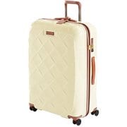 スーツケース 大型 2層式ダブルファスナー 旅行目安:1週間~長期 100L ミルク 3-9902-75-170