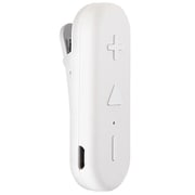 ワイヤレスクリップレシーバー ホワイト Bluetooth4.2 wireless clip receiver