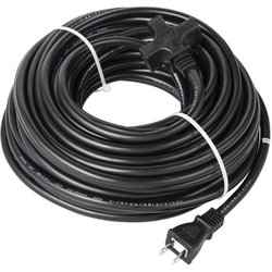 ソフト延長コード 15A 20m 3個口 屋内用 ブラック NCT-1520BK