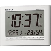 フィットウェーブD203 白 デジタル電波目覚まし時計 温度計付(-9.9~50℃)/湿度計付(20~95%) 8RZ203SR03