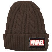 SPAP1201 MARVEL ロゴ ニットキャップ  ブラック [キャラクターグッズ]