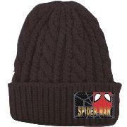 SPAP1204 スパイダーマン フェイス ネイビー ニットキャップ [キャラクターグッズ]