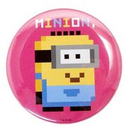 MNTB389 缶バッジ ミニオン ミニオン 8ビット [キャラクターグッズ]
