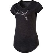 516801 01 M [ウエルネス ヘザーキャットTシャツ レディース PUMABLACK Mサイズ]