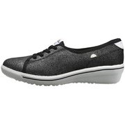 VCU024 1A 25.0 [エレッセ カジュアル ヒールアップスニーカー レディース BLK 25.0cm]