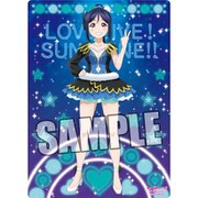 ラブライブ！サンシャイン！！ B5クリア下敷き 松浦 果南 WATER BLUE NEW WORLD [キャラクターグッズ 長辺250×短辺182mm]