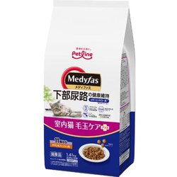 室内猫 毛玉ケアプラス 11歳から チキン＆フィッシュ味 [猫用 ドライフード 1.41kg 総合栄養食]