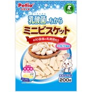 乳酸菌のちから ミニビスケット ミルク風味 200g [犬用おやつ]