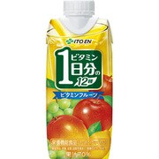 ビタミンフルーツ 1日分のビタミン12種 キャップ紙330ml×12 [果実果汁飲料]