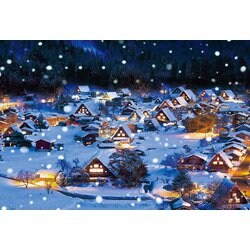 31-490 雪降る白川郷 [ジグソーパズル 1000ピース （完成サイズ：72×49cm）]