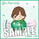 うたの☆プリンスさまっ♪ マイクロファイバーミニタオル Love Pop Candy ちび 寿 嶺二 [キャラクターグッズ 縦200×横200mm]