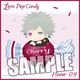 うたの☆プリンスさまっ♪ マイクロファイバーミニタオル Love Pop Candy ちび 黒崎蘭丸 [キャラクターグッズ 縦200×横200mm]