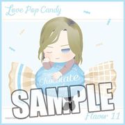 うたの☆プリンスさまっ♪ マイクロファイバーミニタオル Love Pop Candy ちび カミュ [キャラクターグッズ 縦200×横200mm]