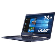 Swift 5 14.0型フルHD/Core i5-8250U/メモリ 8GB/SSD 256GB/ドライブレス/Microsoft Office Home & Business 2016(個人向け)/チャコールブルー SF514-52T-A58U/BNF
