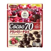 果実Veil カカオ70 クランベリーチョコスタンドパウチ 41g [チョコレート菓子]