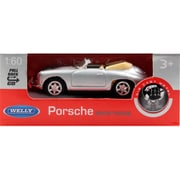 プルバックミニカー PORSCHE 356B-SILVER [ミニカー]