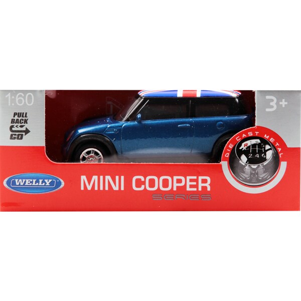 プルバックミニカー MINI COOPER UK BLUE [ミニカー]