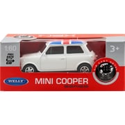 プルバックミニカー MINI COOPER (UK FLAG)-ホワイト [ミニカー]