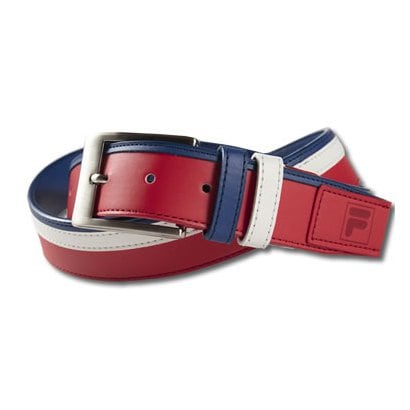 FL-BT0518 [FILA メンズベルト レッド×ホワイト]
