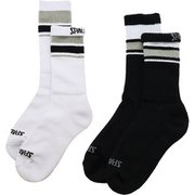 SAS180010 WHITE x BLACK クルーソックス LINE 25-27