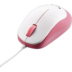 BlueLEDマウス EPRIM/有線/3ボタン ピンク M-Y8UBPN