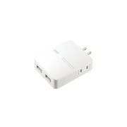 ACコンセント付きUSB充電器 2ポート 合計3.4A ホワイト ACA-IP59W