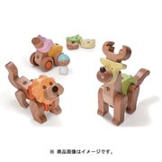 木製玩具 3歳~ ジョイントブロック EQB 8261 ZOO&CAR SET