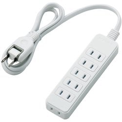 シャッタータップ 6個口 1m ホワイト T-ST02N-2610WH