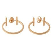 T ワイヤー フープ ピアス ミディアム 18R 34448124
