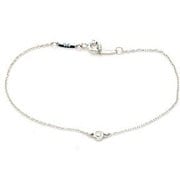 SS ダイヤモンド バイ ザ ヤード ブレスレット 0.05ct 18cm 24944352
