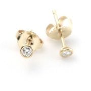 18Y ダイヤモンド バイ ザ ヤード ピアス 0.10ct 12818653