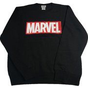 SPAP1313 MARVEL ロゴ スウェット BK スウェットM [キャラクターグッズ]