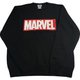 SPAP1314 MARVEL ロゴ スウェット BK L [キャラクターグッズ]