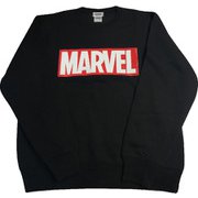 SPAP1314 MARVEL ロゴ スウェット BK L [キャラクターグッズ]