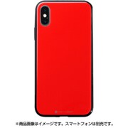 DCS-IP18STGGMRD [iPhone XS/X ハイブリッドケース Etanze（エタンゼ）ソリッドガラスタイプ レッド]