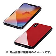 DCS-IP18LTGGMRD [iPhone XS Max ハイブリッドケース Etanze（エタンゼ）ソリッドガラスタイプ レッド]