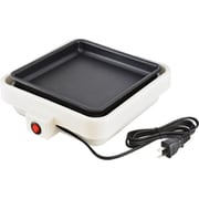 ミニホットプレート 角型 ヒーター式 ホワイト COK-YH75B-W
