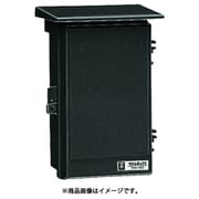 WB-2AK [ウオルボックス プラスチック製防雨ボックス 屋根付タテ型 ブラック]