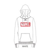 MARVEL さがら刺繍パーカー ホワイト L [キャラクターグッズ]