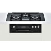 ガスビルトインコンロ 「デリシア」 都市ガス12/13A用 AC100V電源タイプ 天板幅75cmタイプ ガスビルトインオーブン接続可タイプ ダッチオーブン付属 RHS71W22E5V2D-BW/13A