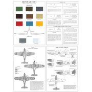 塗装カラーチャート ILDCC010 WW.II フランス空軍機 [プラモデル用品]