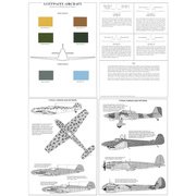 塗装カラーチャート ILDCC011 ドイツ空軍機・WW.II デザート/地中海戦線 [プラモデル用品]