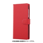 IN-AQSE2LBC12/R [AQUOS sense2 手帳型ケース カーボン レッド]