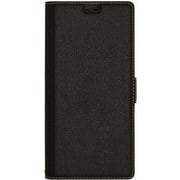 Galaxy Note9 手帳型ケース +COLOR 薄型 サイドマグネット ブラック 4509GXN9BO (BK×DBR)