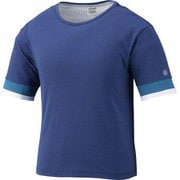 2032A020 400-2XL [W'SミックスファブリックSSトップ レディース 2XLサイズ ブループリント]