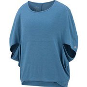 2032A233 400-L [W'SドレープSSトップ レディース Lサイズ アズールモク]